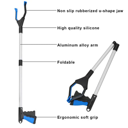 Foldable Grabber Reacher Tool – Collapsible Garbage Picker